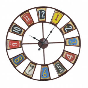 Αrtekko Ρολόι Τοίχου Μεταλλικό Vintage