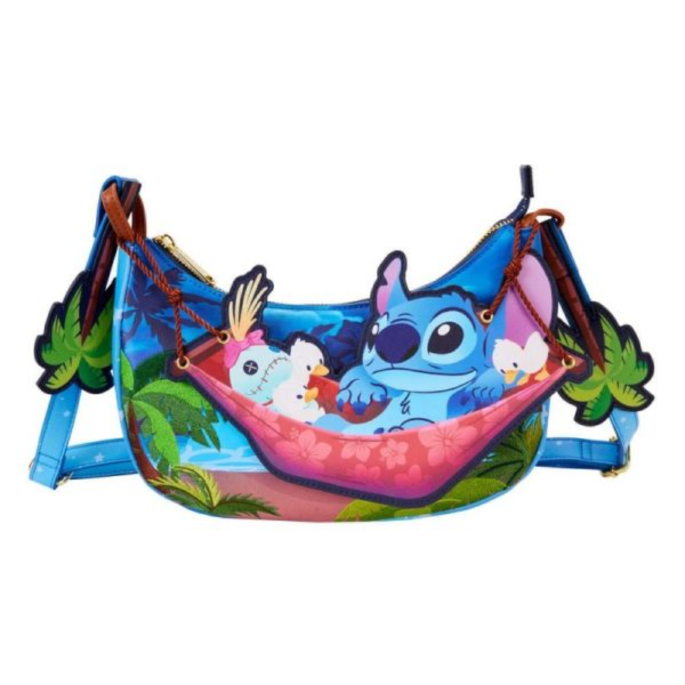 Loungefly – Disney Stitch Camping Cuties Hammock Crossbody